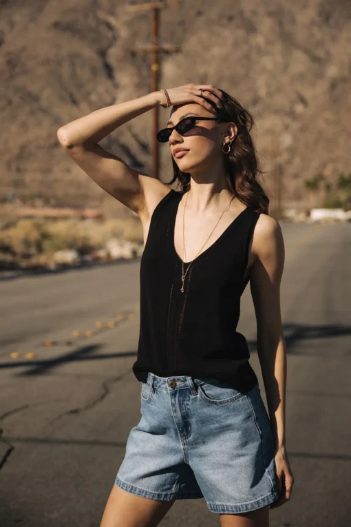 Mesh | Tops & Shirts*Freeman T. Porter Daria Pointelle black