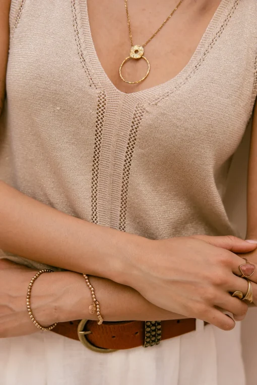 Mesh | Tops & Shirts*Freeman T. Porter Daria Pointelle gold