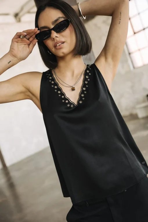 Tops & Shirts*Freeman T. Porter Dila Plain black
