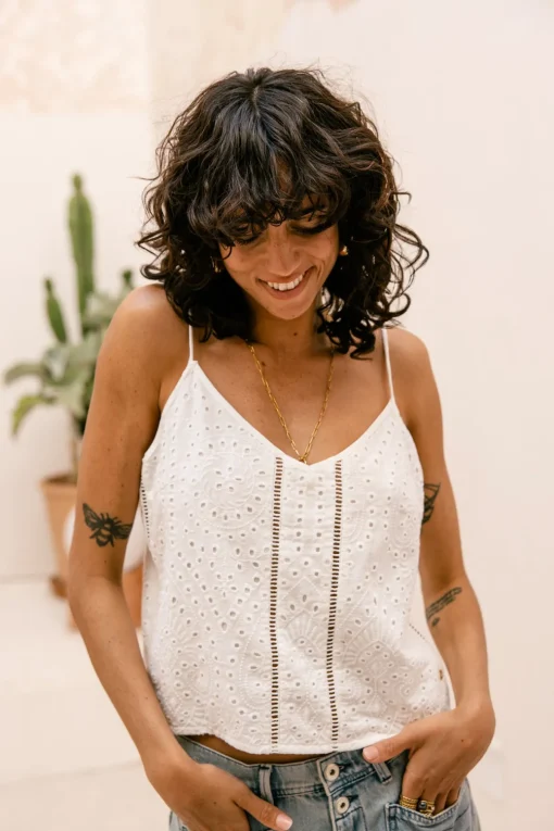 Tops & Shirts*Freeman T. Porter Dineta Summer Lace white