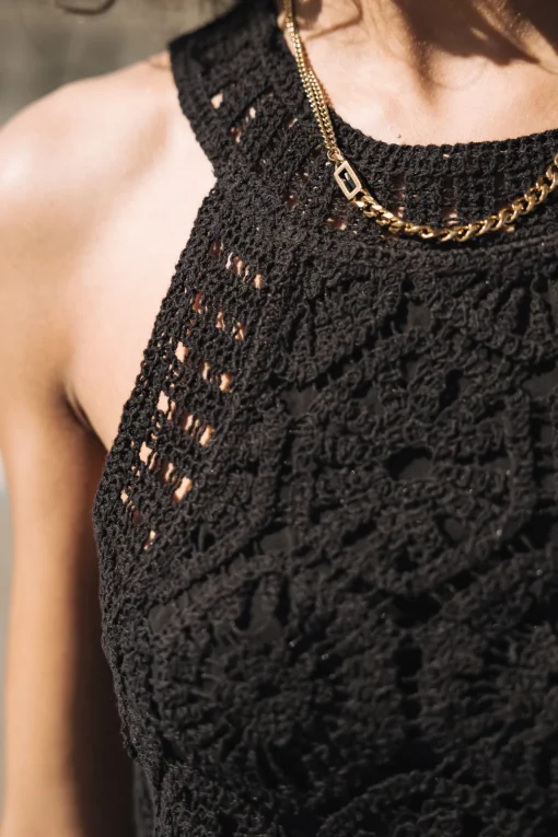 Tops & Shirts*Freeman T. Porter Donia Crochet black
