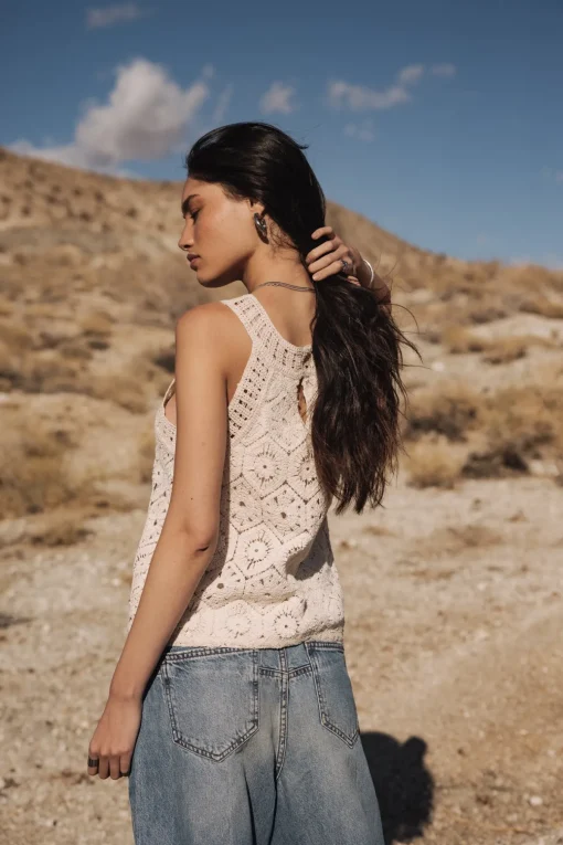 Tops & Shirts*Freeman T. Porter Donia Crochet ecru