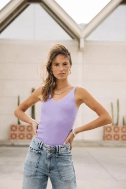Mesh | Tops & Shirts*Freeman T. Porter Doriana Rib lavender