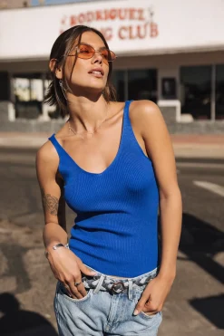 Mesh | Tops & Shirts*Freeman T. Porter Doriana Rib dazzlingblue