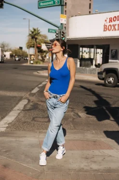 Mesh | Tops & Shirts*Freeman T. Porter Doriana Rib dazzlingblue