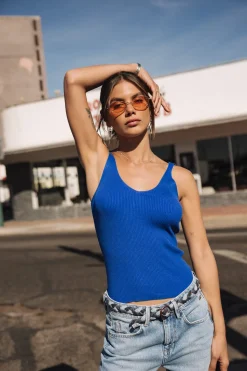 Mesh | Tops & Shirts*Freeman T. Porter Doriana Rib dazzlingblue