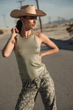 Tops & Shirts*Freeman T. Porter Dorine Foiled sage