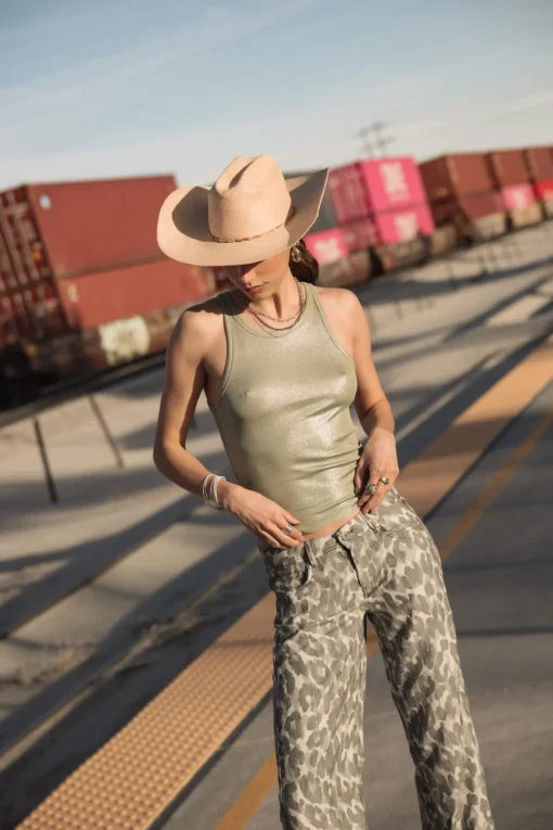 Tops & Shirts*Freeman T. Porter Dorine Foiled sage