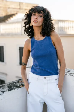 Tops & Shirts*Freeman T. Porter Dorine Rib dazzlingblue