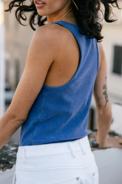 Tops & Shirts*Freeman T. Porter Dorine Rib dazzlingblue