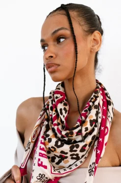Accessories*Freeman T. Porter Fathia Wild Leopard Big pearledivory