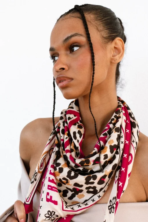 Accessories*Freeman T. Porter Fathia Wild Leopard Big pearledivory