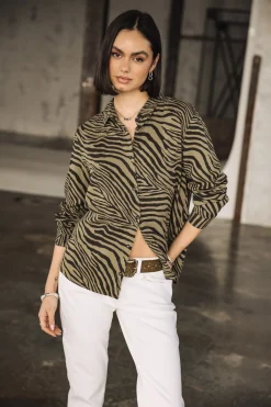 Tops & Shirts*Freeman T. Porter Felicie Svanna dustyolive