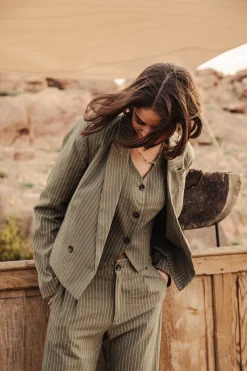 Jackets & Blazers*Freeman T. Porter Gladys Corsaire olivine