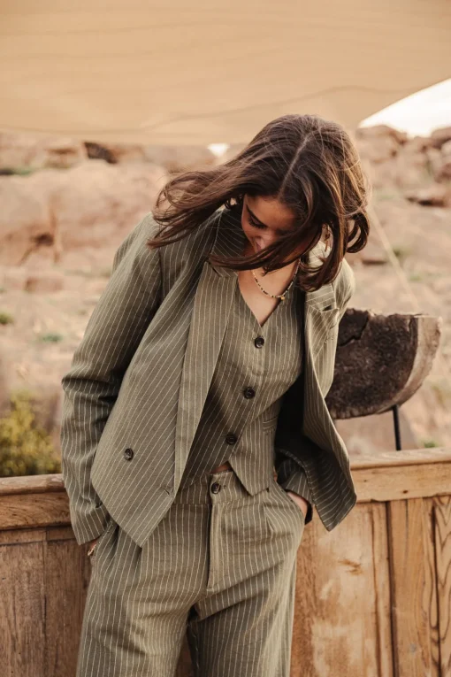 Jackets & Blazers*Freeman T. Porter Gladys Corsaire olivine