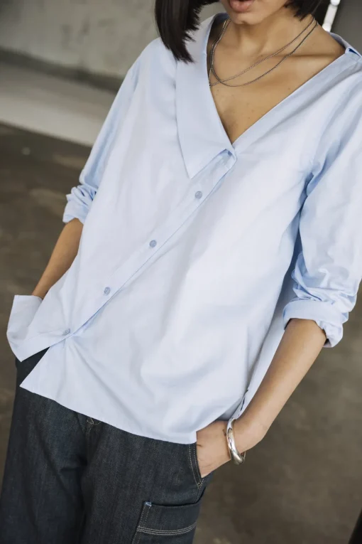 Tops & Shirts*Freeman T. Porter Hazel Poplin xenonblue