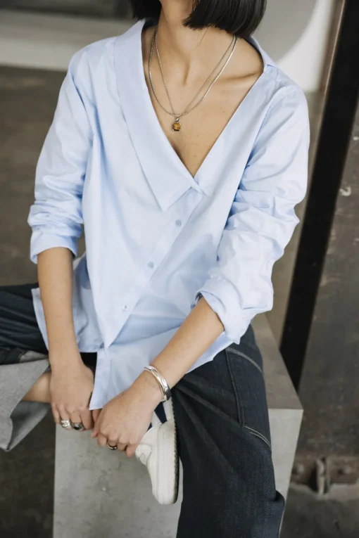 Tops & Shirts*Freeman T. Porter Hazel Poplin xenonblue