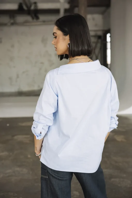 Tops & Shirts*Freeman T. Porter Hazel Poplin xenonblue