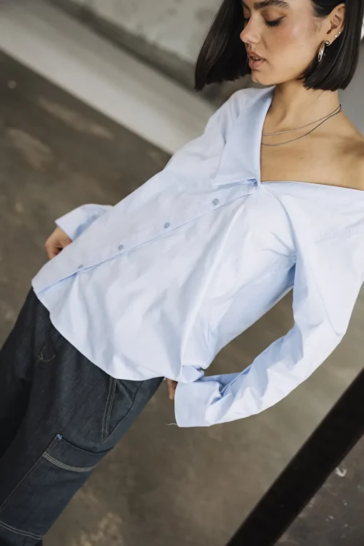Tops & Shirts*Freeman T. Porter Hazel Poplin xenonblue