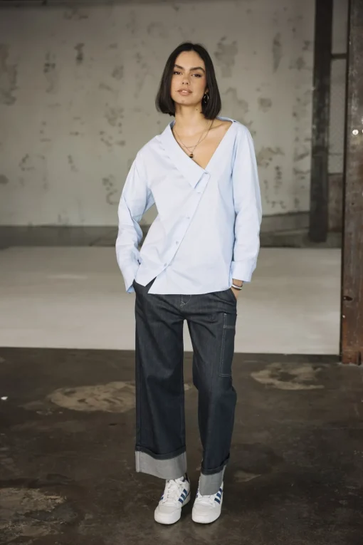 Tops & Shirts*Freeman T. Porter Hazel Poplin xenonblue