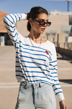 Mesh*Freeman T. Porter Isabel Stripes princessblue