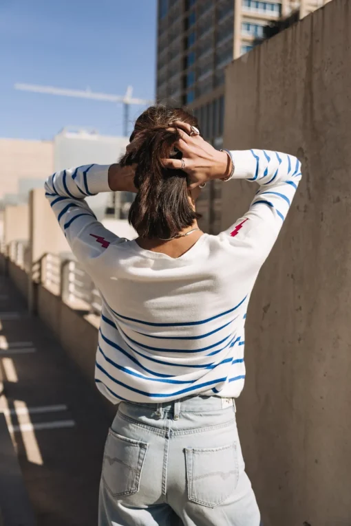 Mesh*Freeman T. Porter Isabel Stripes princessblue