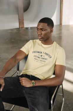 T-Shirts & Polos*Freeman T. Porter Ivander Oil Dye corn