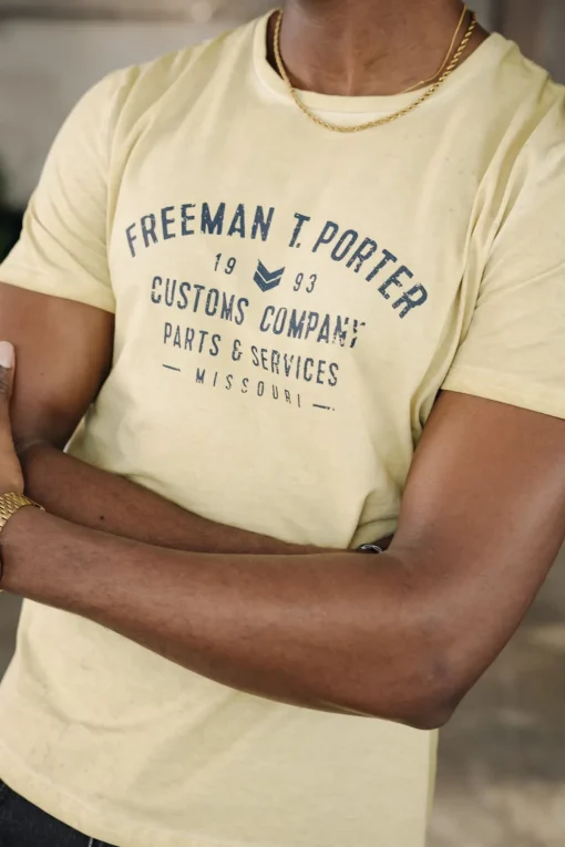 T-Shirts & Polos*Freeman T. Porter Ivander Oil Dye corn
