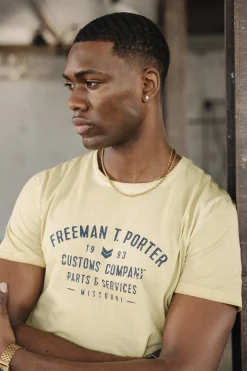 T-Shirts & Polos*Freeman T. Porter Ivander Oil Dye corn