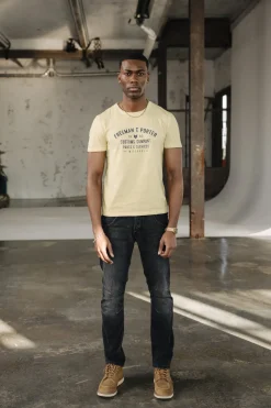 T-Shirts & Polos*Freeman T. Porter Ivander Oil Dye corn