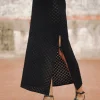 Mesh*Freeman T. Porter Jaia pointelle black