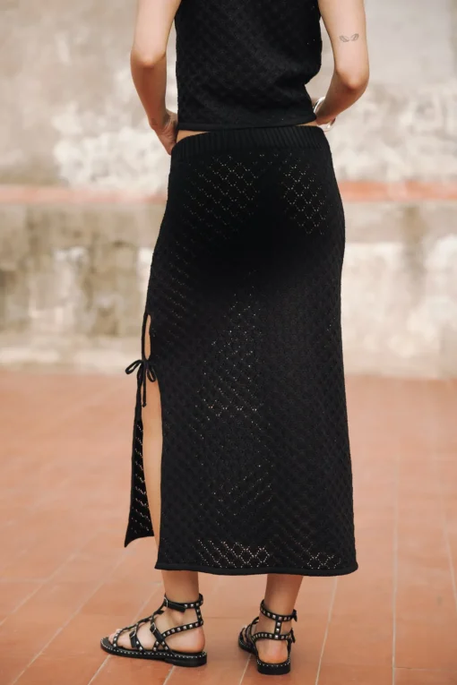 Mesh*Freeman T. Porter Jaia pointelle black