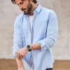 Shirts*Freeman T. Porter Jeremiah Pop Stretch skyway