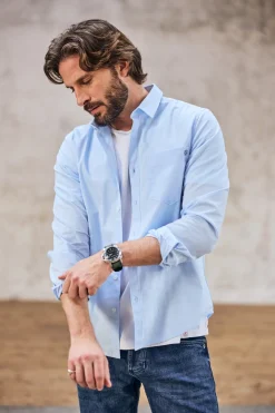 Shirts*Freeman T. Porter Jeremiah Pop Stretch skyway