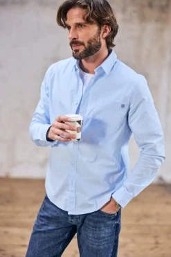 Shirts*Freeman T. Porter Jeremiah Pop Stretch skyway
