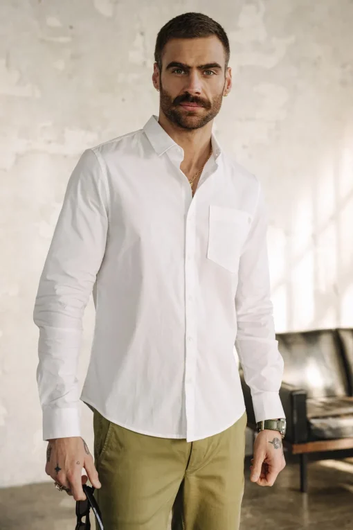 Shirts*Freeman T. Porter Jeremiah Pop Stretch white