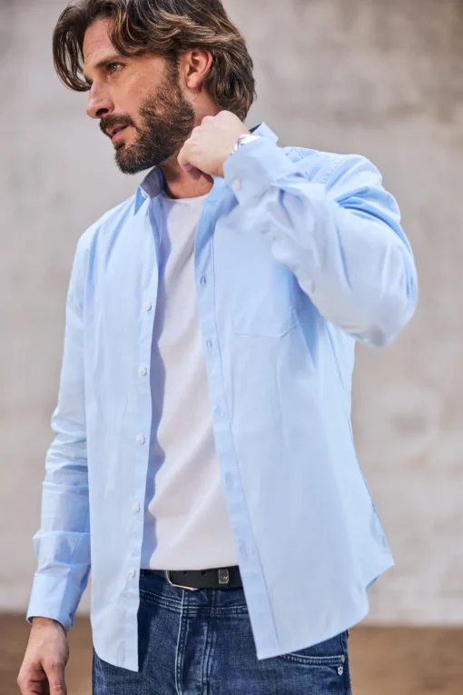 Shirts*Freeman T. Porter Jeremiah Pop Stretch skyway