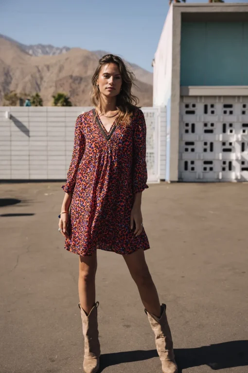 Dresses & Skirts*Freeman T. Porter Juna Leo Flame redalert