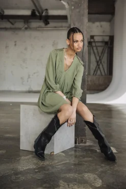 Dresses & Skirts*Freeman T. Porter Juna Plain Color olivine