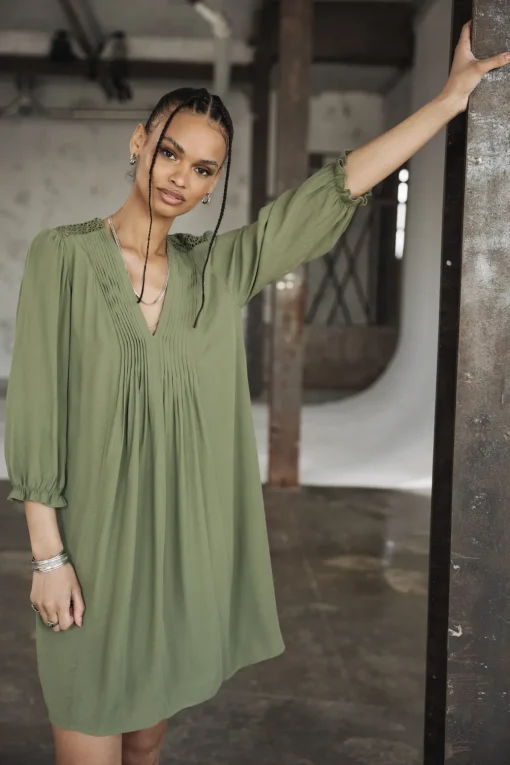 Dresses & Skirts*Freeman T. Porter Juna Plain Color olivine