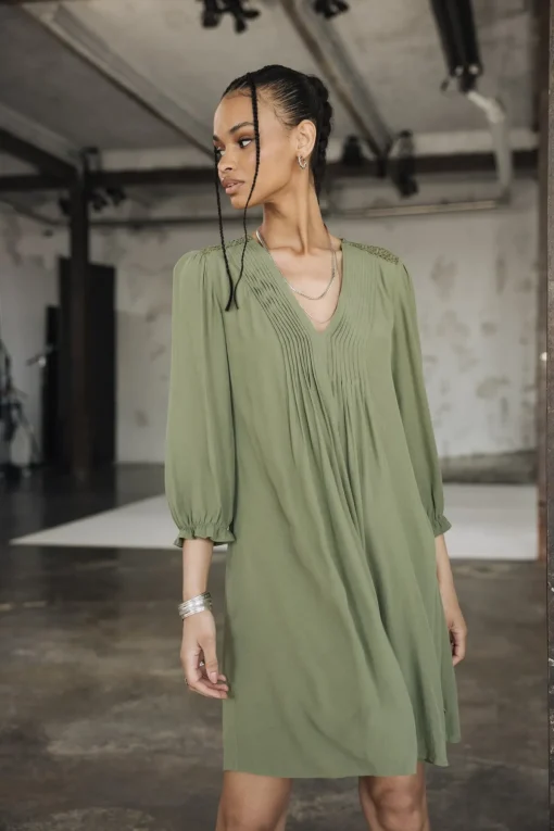Dresses & Skirts*Freeman T. Porter Juna Plain Color olivine