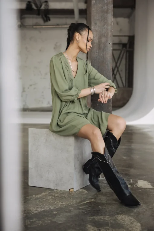 Dresses & Skirts*Freeman T. Porter Juna Plain Color olivine