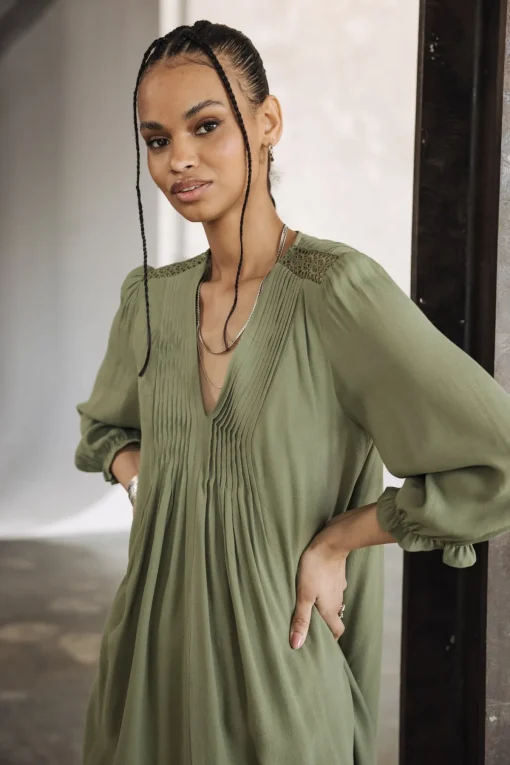 Dresses & Skirts*Freeman T. Porter Juna Plain Color olivine