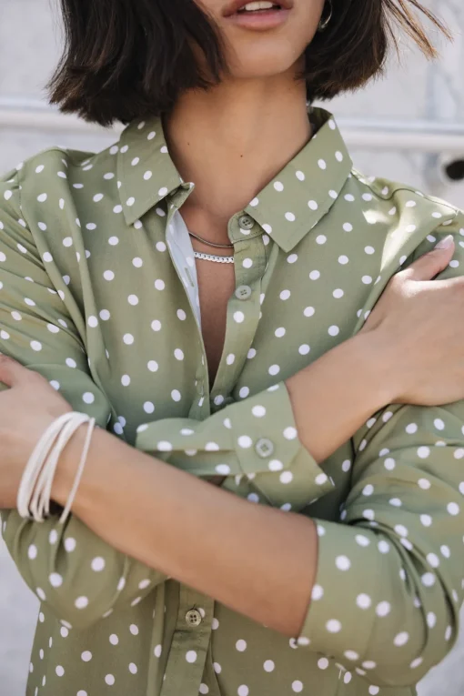 Tops & Shirts*Freeman T. Porter Katy Dots lightkhaki
