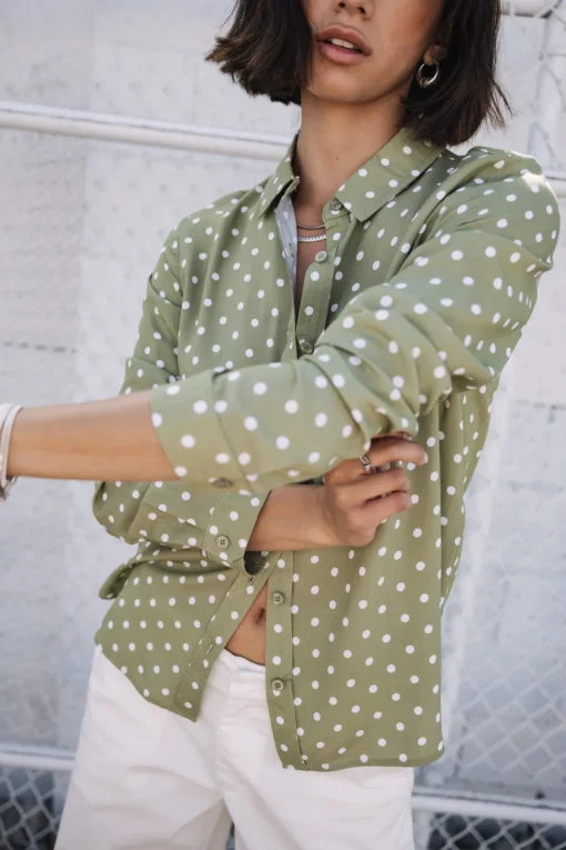 Tops & Shirts*Freeman T. Porter Katy Dots lightkhaki