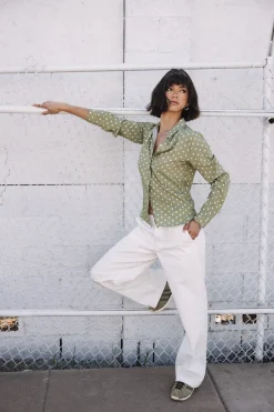 Tops & Shirts*Freeman T. Porter Katy Dots lightkhaki