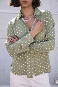 Tops & Shirts*Freeman T. Porter Katy Dots lightkhaki