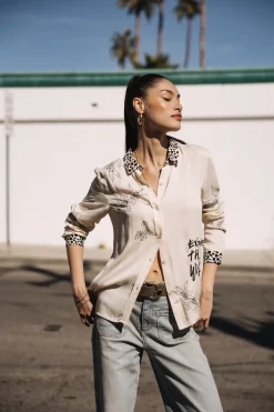 Tops & Shirts*Freeman T. Porter Katy Sahara Trip pearledivory