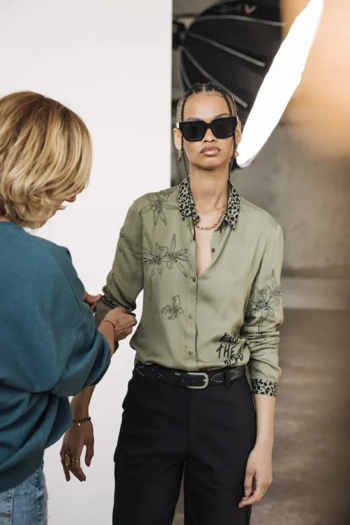 Tops & Shirts*Freeman T. Porter Katy Sahara Trip deeplichengreen