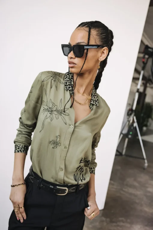 Tops & Shirts*Freeman T. Porter Katy Sahara Trip deeplichengreen